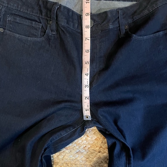 CALVIN KLEIN Jeans Women’s Straight Size 12 Dark Denim Blue - Picture 10 of 12